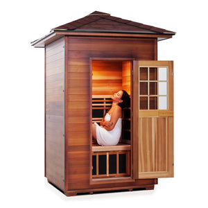 Enlighten Sauna SAPPHIRE 2-Person Infrared/Traditional Sauna