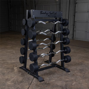 Pro Clubline Fixed Barbell, Fixed Curl Bar Rack