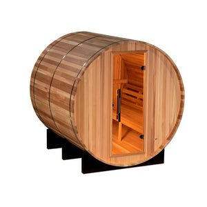 Golden Designs Uppsala Edition 4 Person Traditional Barrel Steam Sauna