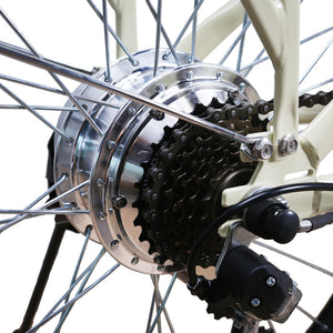 NAKTO 36V/12Ah 350W Step-Thru Electric Bike With Plastic Basket CLASSIC