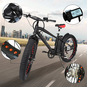 NAKTO 36V/10Ah 300W Fat Tire Electric Bike CRUISER