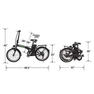 NAKTO Folding Electric Bicycle 20'' FASHION