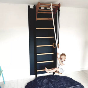 Swedish ladder for kids with gymnastic accessories – BenchK 211B + A076